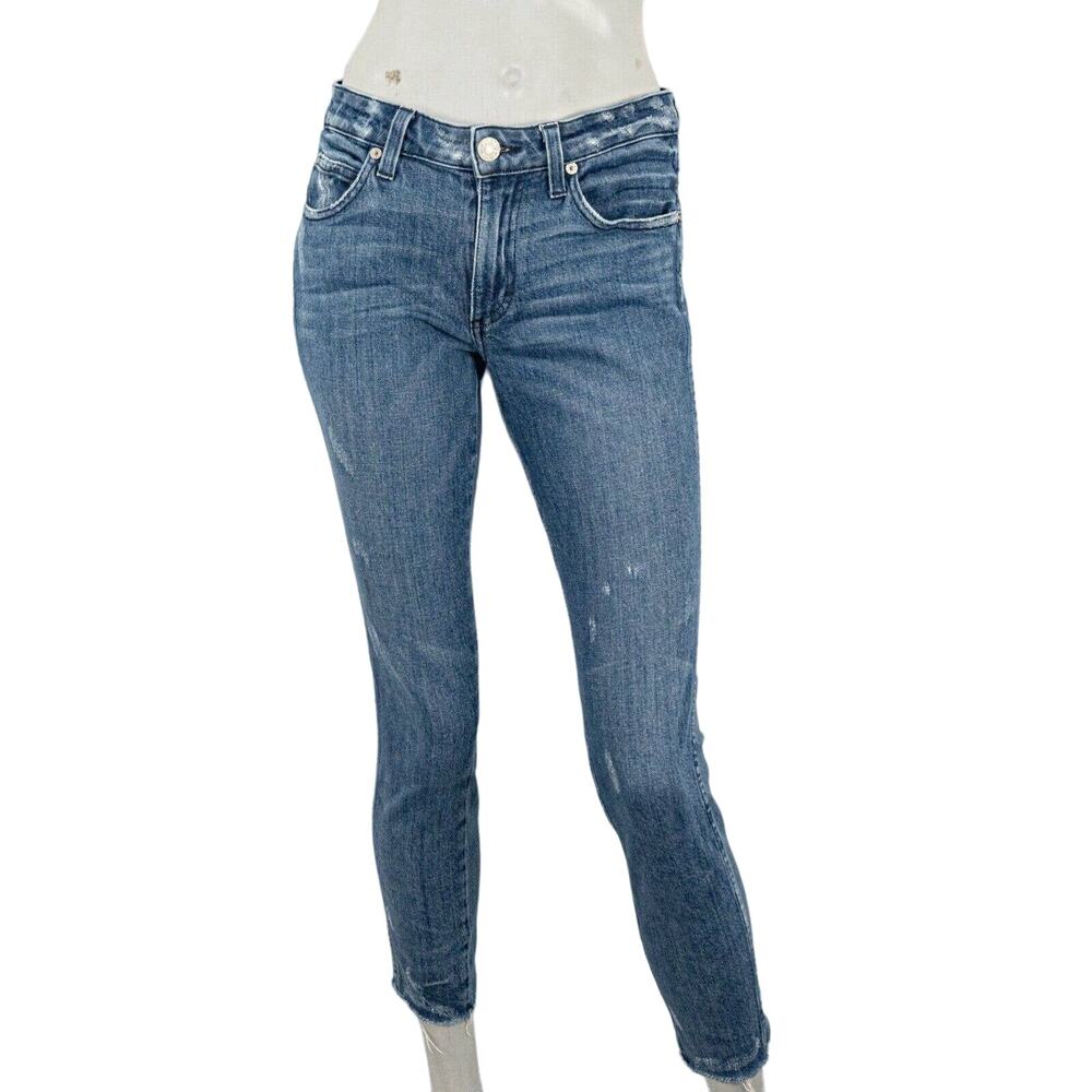 AMO Denim Women's The STIX CROP Jeans in Wildcat Blue Size 26